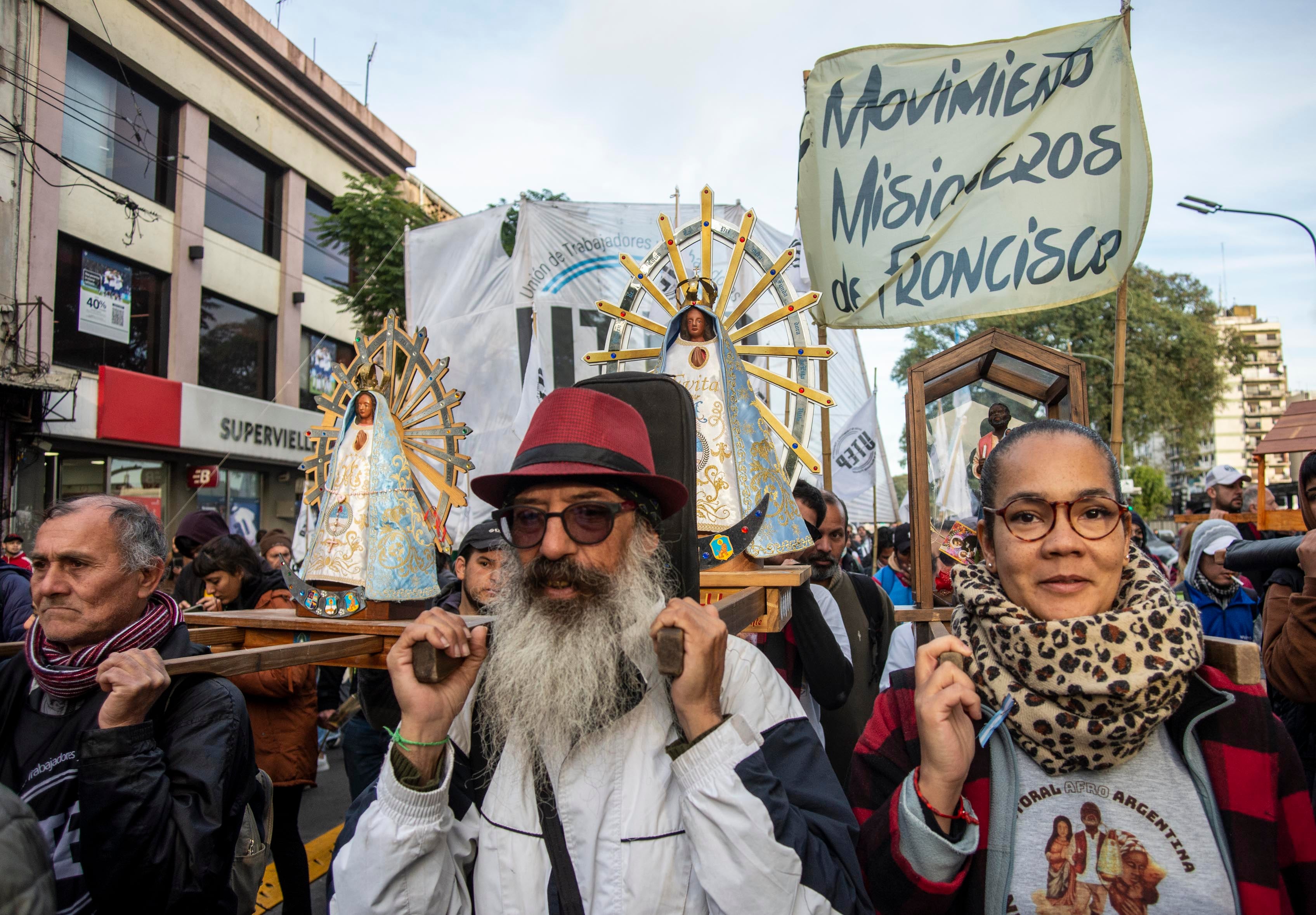 Las marchas de Los Cayetanos, durante la gestión de Mauricio Macri era masivas, asistían unas 300 mil personas (Foto: NA)