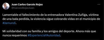 El senador Juan Carlos Garcés