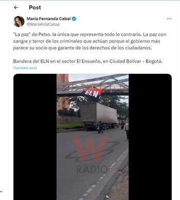 María Fernanda Cabal crítica