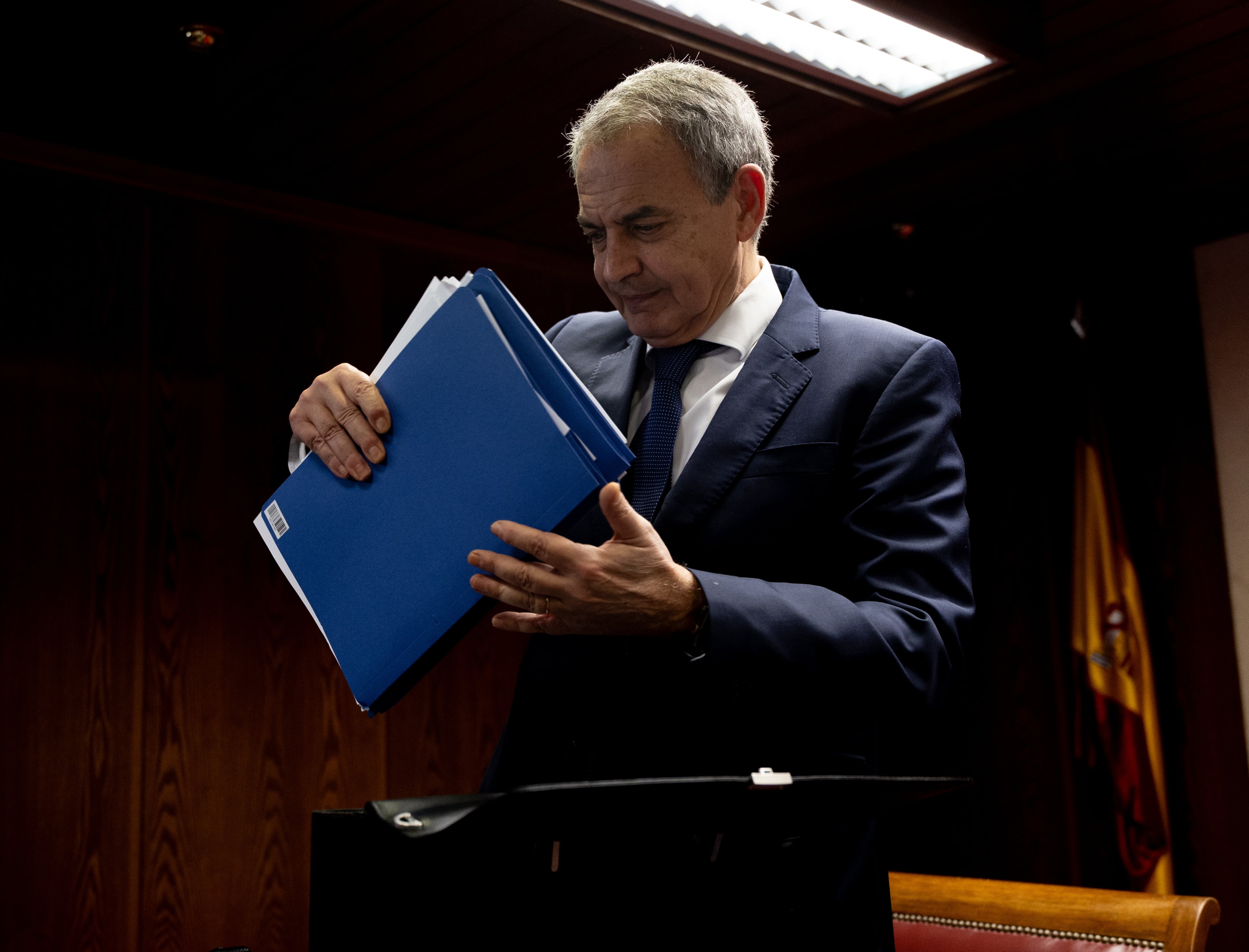 José Luis Rodríguez Zapatero, expresidente del Gobierno, en el Senado. (Eduardo Parra/Europa Press)
