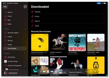 An undated photo provided by Apple shows how to tap the download menu in the Apple Music app to see which songs, albums and playlists are stored locally on your phone or tablet. Streaming services can introduce you to a wonderland of nearly unlimited audio, but downloading your digital collection has advantages. (Apple via The New York Times) — NO SALES; FOR EDITORIAL USE ONLY WITH NYT STORY SLUGGED TECH TIP BY J. D. BIERSDORFER FOR SEPT. 30, 2026. ALL OTHER USE PROHIBITED. —