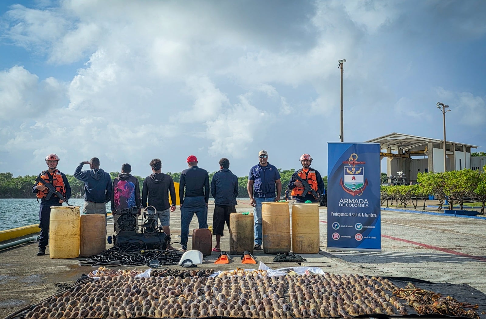 Pesca ilegal, Armada de Colombia, Coralina, Migración Colombia, San Andrés, Providencia, Conservación marina, Banco Quitasueño, Langosta, Reserva de Biósfera Seaflower
