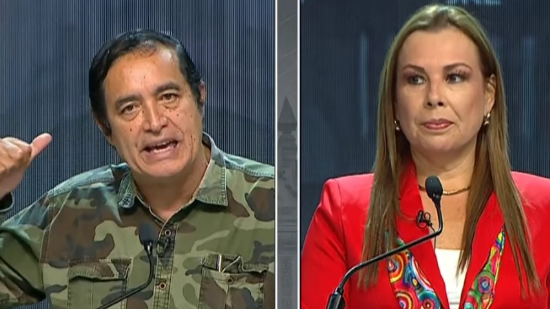Álex Gonzáles criticó públicamente a Fiorella Molinelli durante su intervención en el debate. (Captura de pantalla)