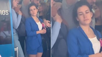 La reacción de la mujer