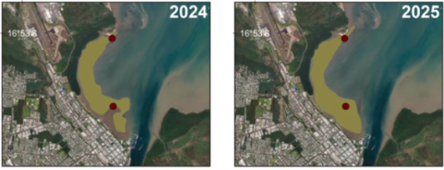 Los datos recopilados por más de tres décadas permitieron comparar la evolución de las comunidades acuáticas ante perturbaciones extremas (Gentileza, estudio Los cambios ocurridos durante varias décadas en una pradera de pastos marinos tropicales transforman las comunidades de peces juveniles, publicado en Estuarine, Coastal and Shelf Science)