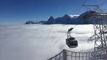 Teleférico hasta Lauterbrunnen en Suiza