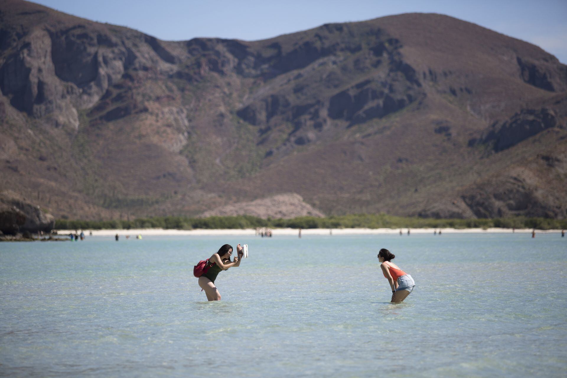 Balandra es famosa por sus aguas cristalinas de tonalidades turquesa y por su poca profundidad.Foto:Cuartoscuro