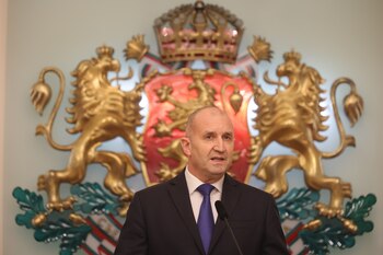 El presidente búlgaro Rumen Radev
