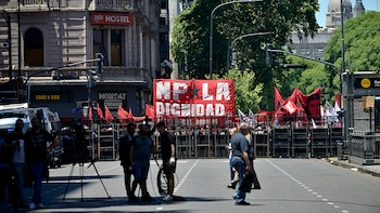 Protestas en las inmediaciones del