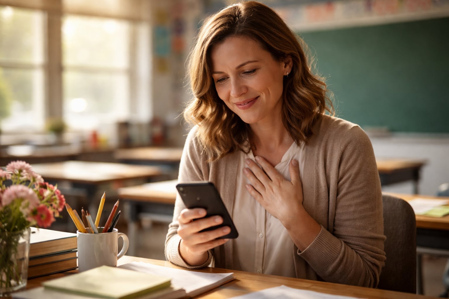 El reconocimiento docente queda reflejado en la carta compartida en X, donde una exalumna atribuye parte de su éxito académico a la profesora (Imagen ilustrativa Infobae)