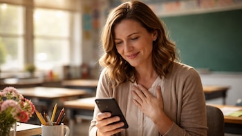 Una docente comparte el mensaje