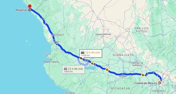 Este es el trayecto desde