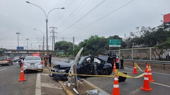 Así quedó el auto que