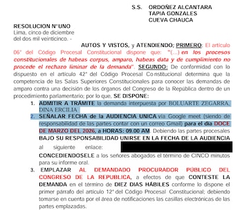 Sala Constitucional admite demanda de