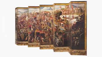 Otros dos biombos similares están