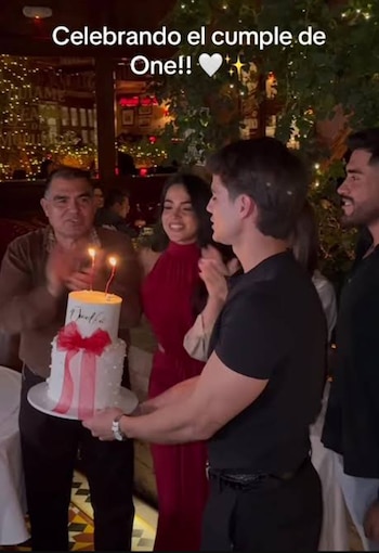 Onelia Molina celebró su cumpleaños con Kevin Díaz.