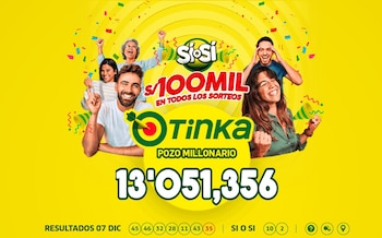 La Tinka 7 de diciembre: