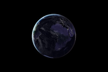In an undated image provided by Miguel Román, Joshua Stevens/NASA's Goddard Space Flight Center shows, a computer-generated video from satellite data of the Earth spinning in space. Earth rotates at about 1,000 miles per hour, on average. But sometimes gravitational interactions with other celestial bodies or the movement of air, water and rock on our dynamic planet can affect its rotation speed. (Miguel Román, Joshua Stevens/NASA's Goddard Space Flight Center via The New York Times) NO SALES; FOR EDITORIAL USE ONLY WITH NYT STORY LEAP SECOND CANCEL BY K. R. CALLAWAY FOR OCT. 16, 2026. ALL OTHER USE PROHIBITED.