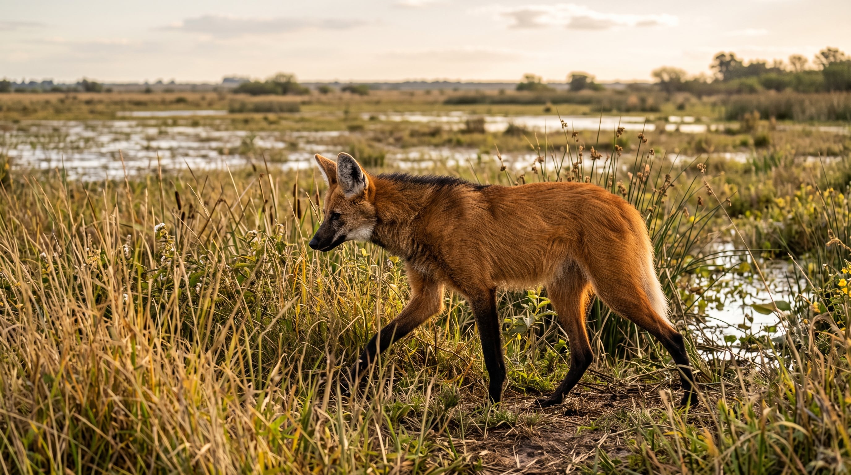 El seguimiento de la especie busca generar herramientas de conservación para el aguará guazú en la provincia de Córdoba. (Imagen Ilustrativa Infobae)