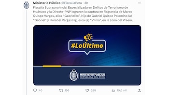 Comunicado del Ministerio Público tras