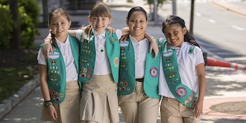 Integrantes de las Girl Scouts
