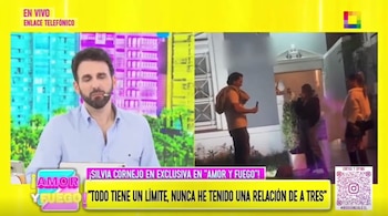 Silvia Cornejo revela qué le dijo Jean Paul Gabuteau para salir con Analía Jiménez mientras ella estaba embarazada. Captura: Amor y Fuego.