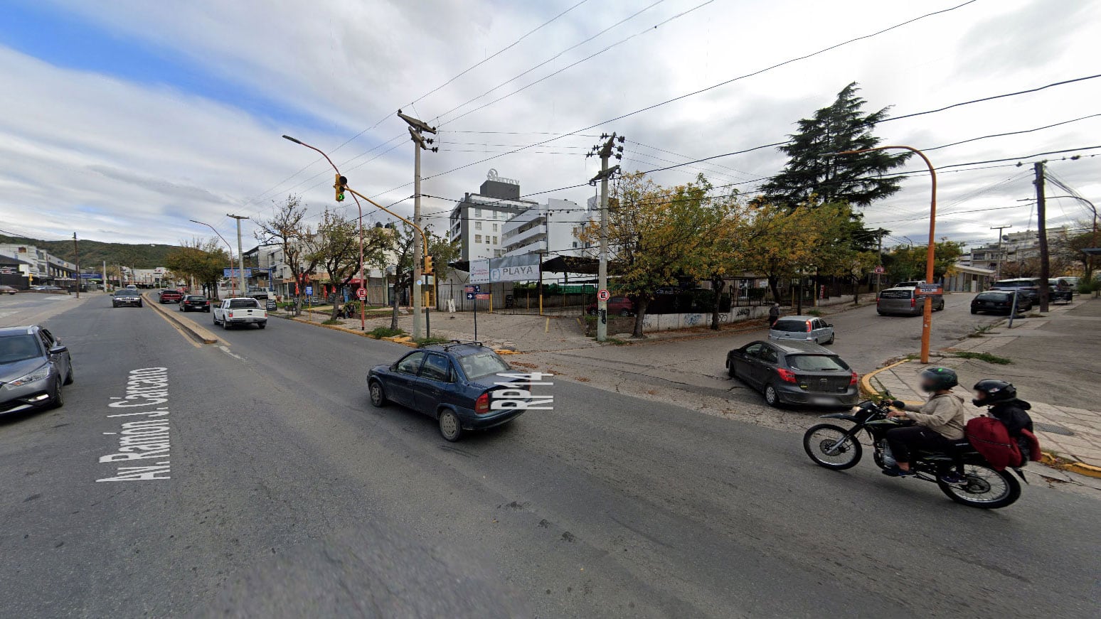 El ataque sucedió en la esquina de Av. Ramón J. Cárcano y Sargento Cabral en Villa Carlos Paz