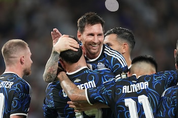 La selección liderada por Lionel Messi debutará en el Mundial el 16 de junio ante Argelia por el Grupo J (AP Foto/Gustavo Garello)