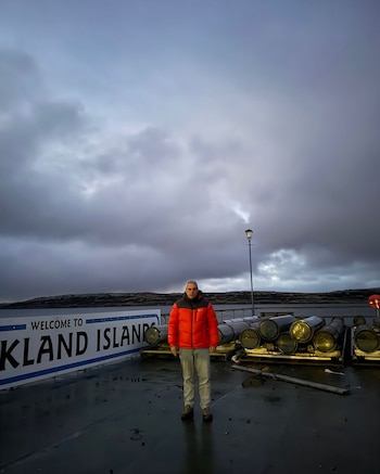 Eduardo Canitrot runner y veterano de guerra que volvió a las Islas Malvinas