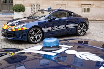 Coche de la policía francesa.