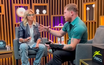 Canelo durante un programa de