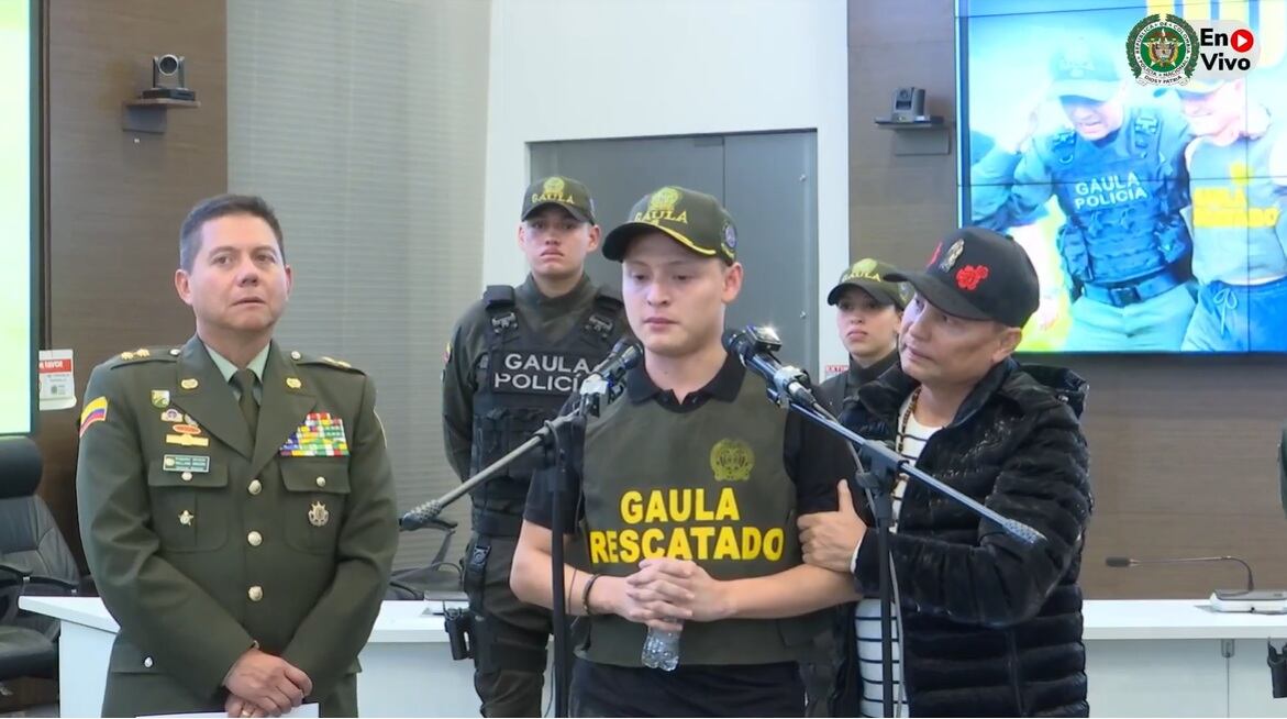 Miguel Ayala contó pormenores de lo que fueron sus 14 días privado de la libertad - crédito Policía Nacional de Colombia