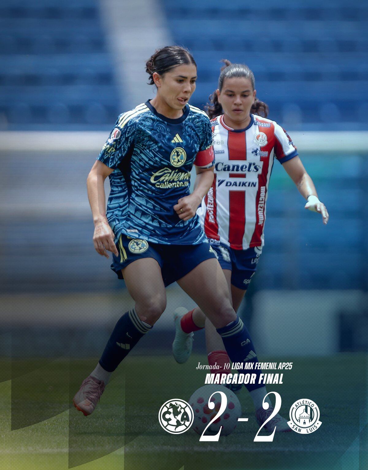 Las Águilas llegó a este Clásico Nacional tras un empate ante el Atlético de San Luis. (Especial)