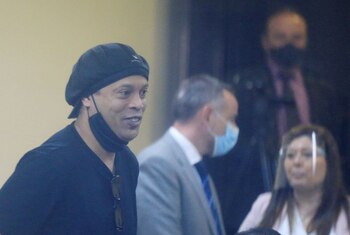 Ronaldinho durante una audiencia en