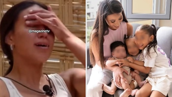 Samahara Lobatón llora al recibir la visita de sus tres pequeños en ‘La Granja VIP Perú’: “Hijita, perdóname”