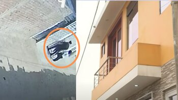 Tres sujetos, dos mujeres y un hombre, aprovecharon que no había nadie en el interior para ingresar por el balcón de esta vivienda