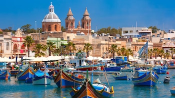 El puerto de La Valeta, Malta