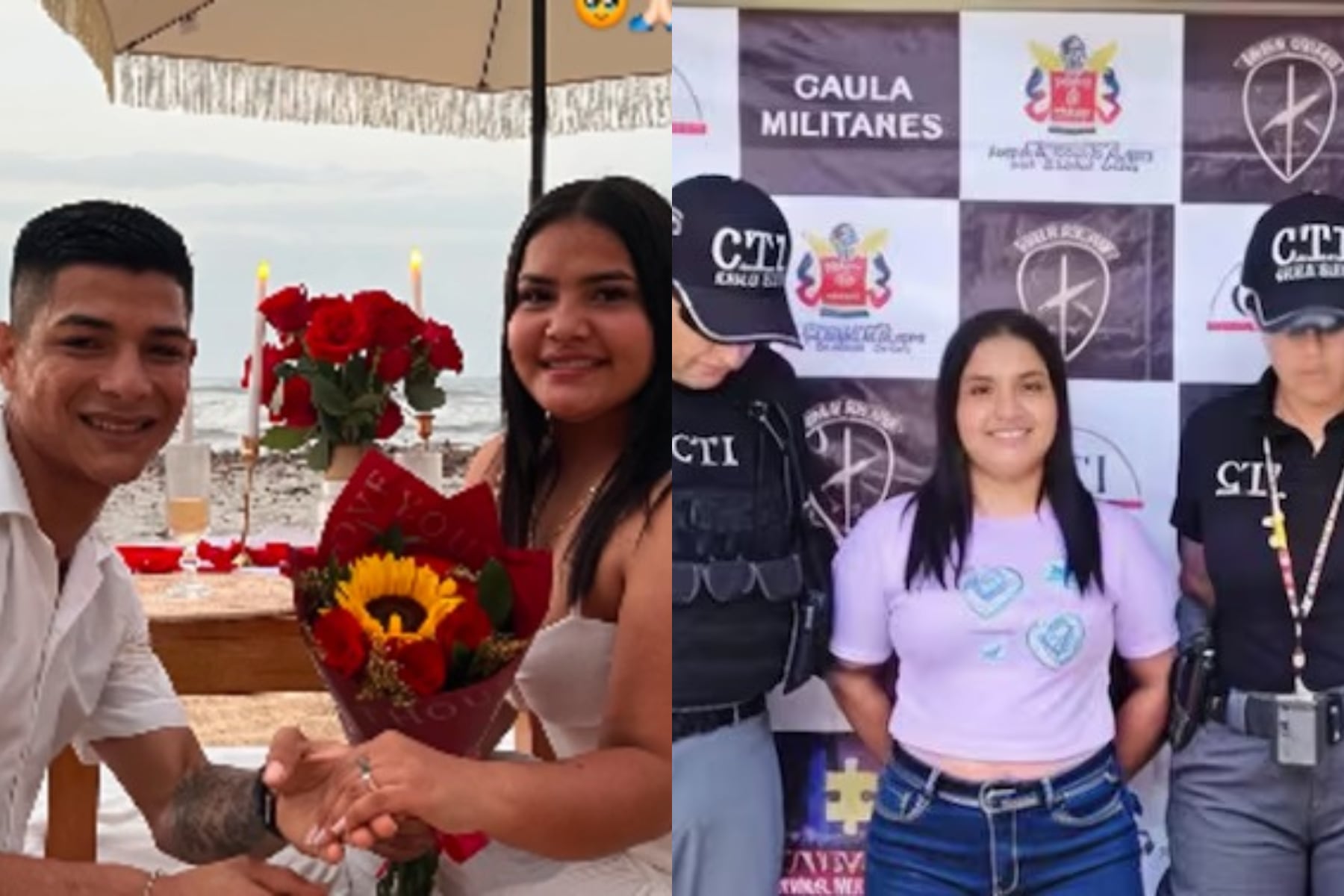 Aparece en redes sociales con armas, lujos, artistas vallenatos y con la Bebecita, su novia, capturada por concierto para delinquir - crédito X