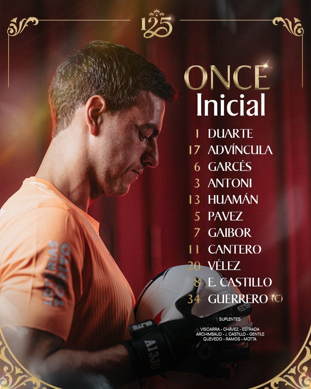 Once de Alianza Lima para el partido ante Cusco FC por Liga 1 2026.