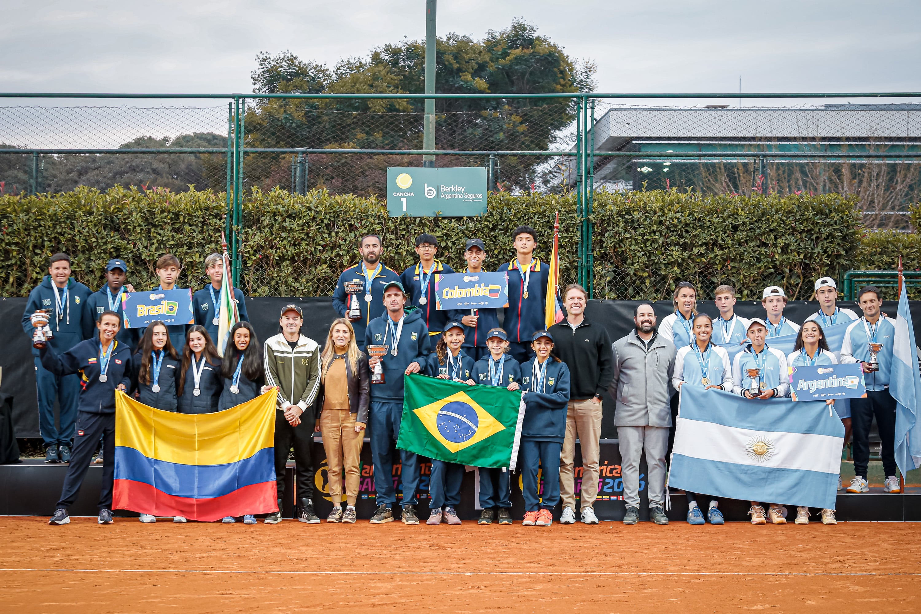 Rafael Westrupp presidente de la Confederación Sudamericana de Tenis, durante la ceremonia del Campeonato Sudamericano Sub 14 de Rosario (Crédito: Prensa AAT)