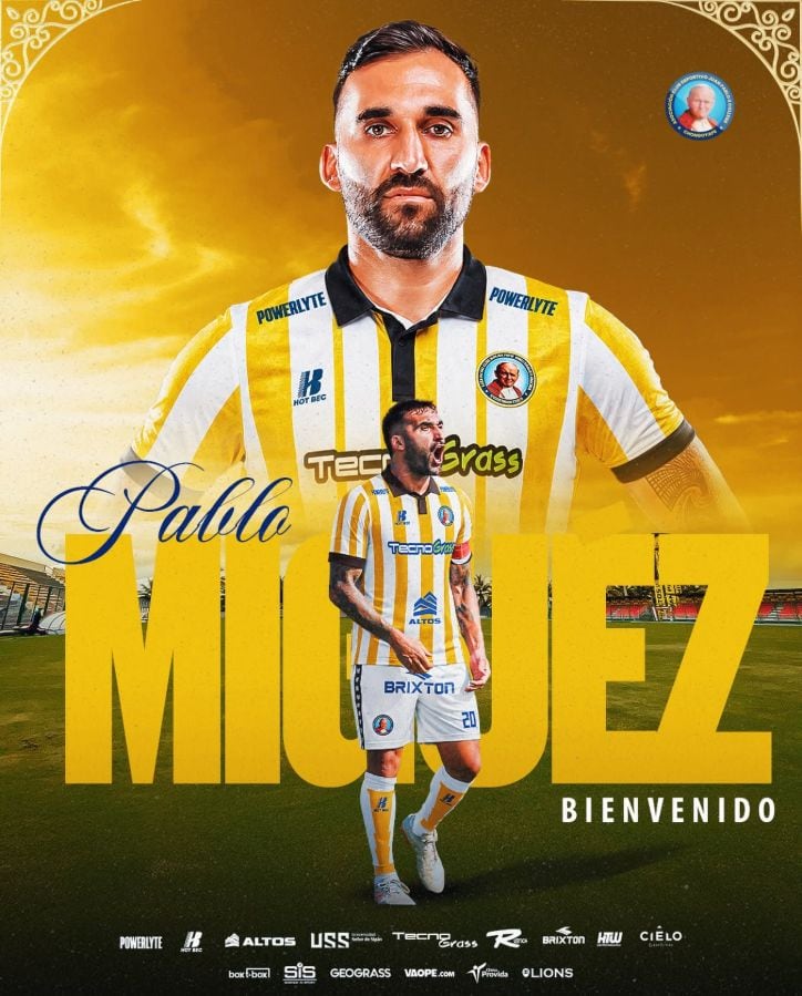 Juan Pablo II reaccionó tras un Apertura complicado y apostó por Pablo Míguez para reforzar una defensa vulnerable. El experimentado jugador llega con la misión de aportar orden y liderazgo. (Juan Pablo II College)