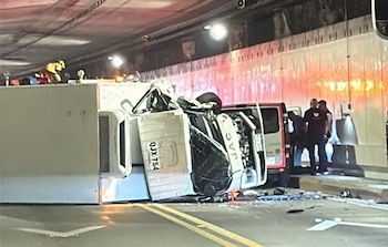 El accidente en el Túnel de Oriente dejó ocho personas lesionadas y una fue trasladada en estado de urgencia vital - crédito @ChismeMedellin/X