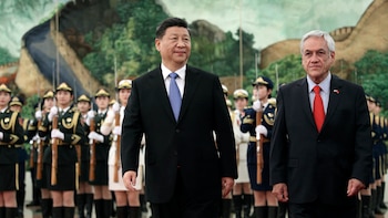 El Presidente de Chile junto