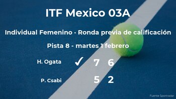 Haine Ogata logra ganar en