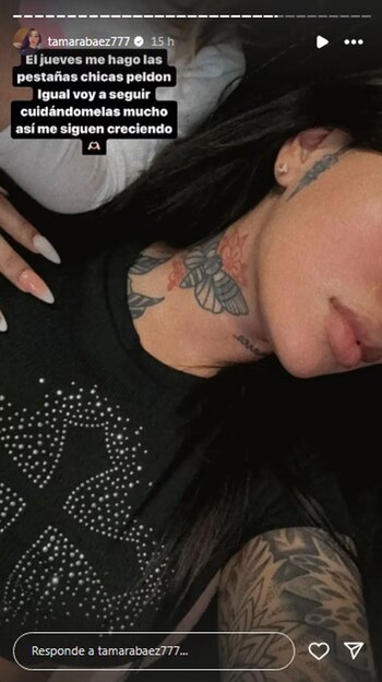 La publicación de Tamara Báez