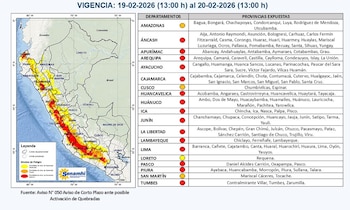 Un mapa de Perú detalla
