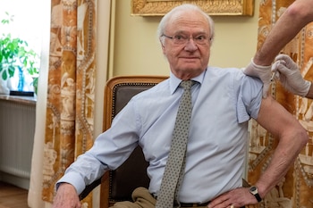 Vacunación del rey Carlos XVI