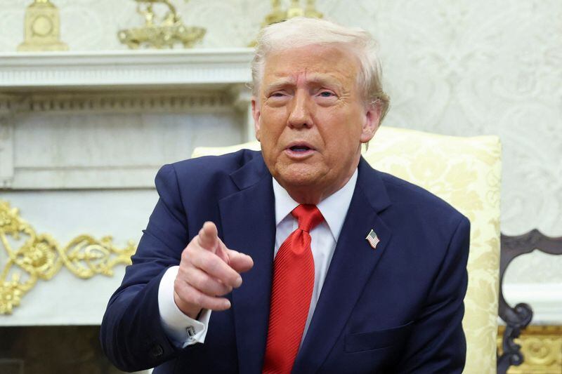 Donald Trump en la Casa Blanca, (Washington, Estados Unidos)