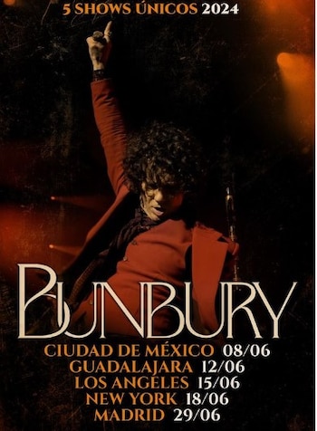 Bunbury se presentará en México