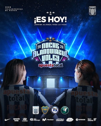 Arranca la Noche Blanquiazul de Alianza Lima.